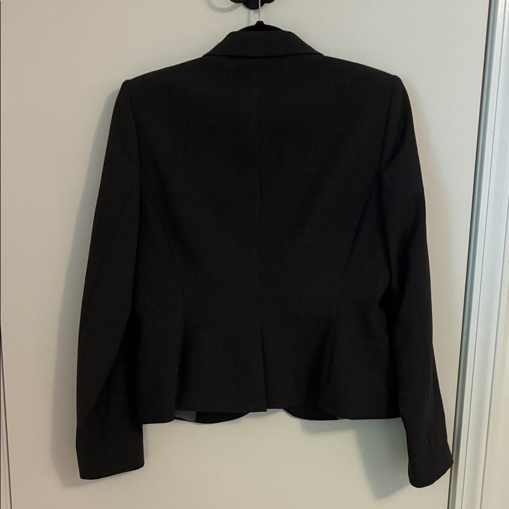 Calvin Klein Women's Charcoal Two Button Blazer 12P - Picture 3 of 4